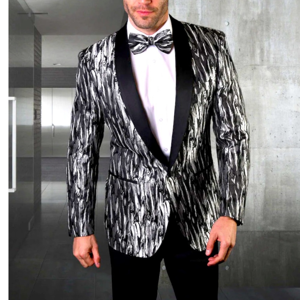 Mr. dulha Party Wear Mens Slimfit Casual Satin Blazer  Size L. NWT